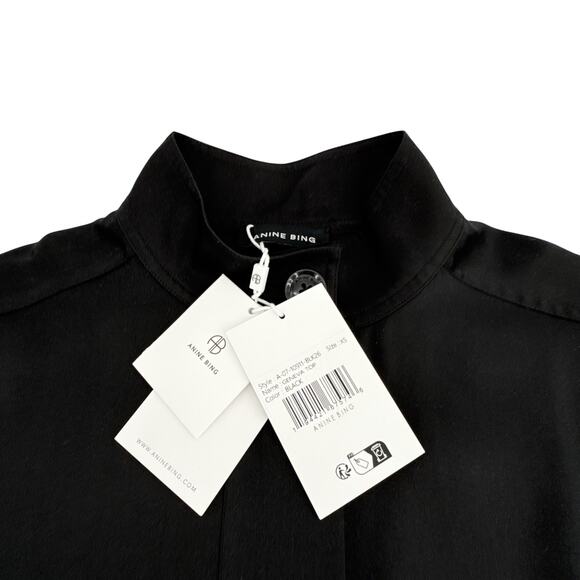 ANINE BING Geneva Top in Black in XS - Picture 7 of 11